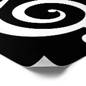 Poster Cat Kitty Treble Music Clef Funny Cat Music Notes (Coin)