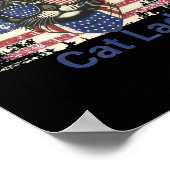 Poster Cat Lady Vote Pour Les Femmes (Coin)