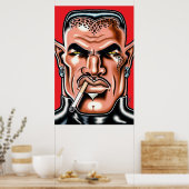 Poster Cat-Man from the Moon/Large (Cuisine)