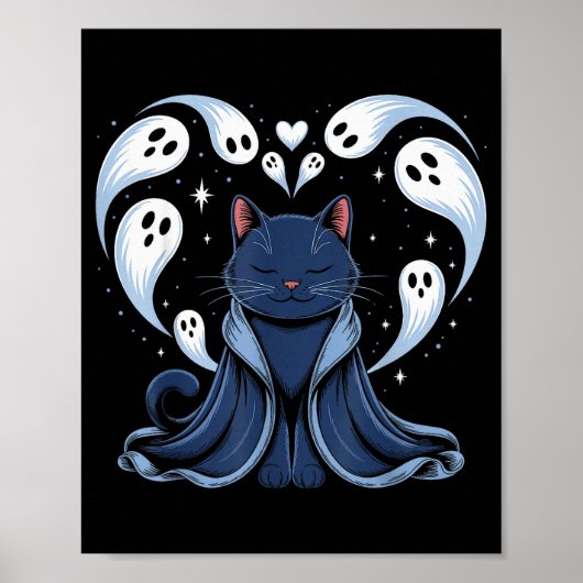 Poster Cat Meme Wizard Soky Fantasy Kitty  (Devant)