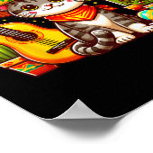 Poster Cat mexicain Cinco De Mayo Kitten Faisons la fête (Coin)