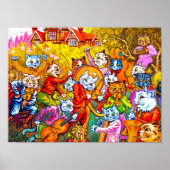 Poster Cat Musical Band (Devant)