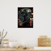 Poster Cat Ninja - Petite Terreur (Cuisine)