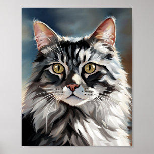 Poster Cat numérique 765