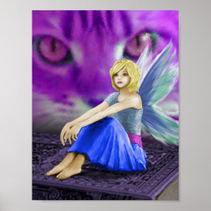 Poster Cat Observe Fairy