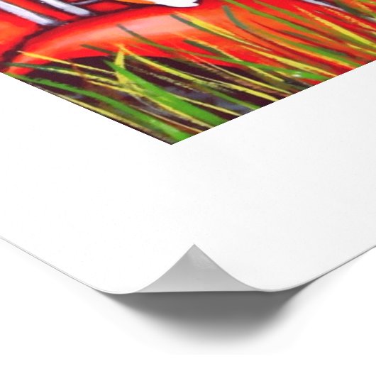 Poster Cat On A Hot Car Roof" par Jamie Wogan Edwards (Coin)