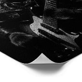 Poster Cat Playing Guitar Rock Star Rock And Roll Men Wom (Coin)