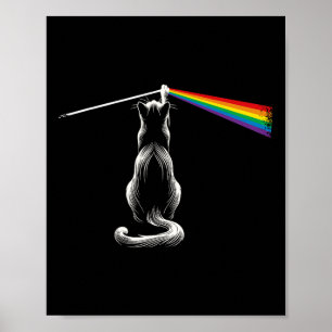 Poster Cat Rock Music Band Drôle Cat Rock Et Roll