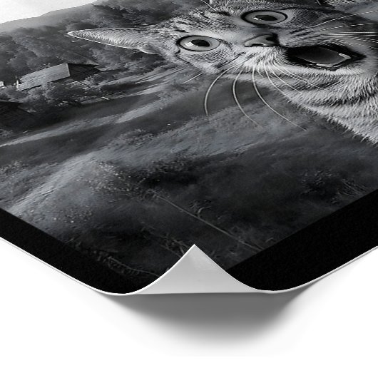 Poster Cat Selfie With Alien Ufo Funny Cat Funny Ed Cat  (Coin)