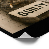 Poster Cat Smoking Cigarette Christmas Funny Meme Cat (Coin)