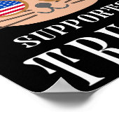 Poster Cat soutient Trump 2024 Reprendre l'élection améri (Coin)