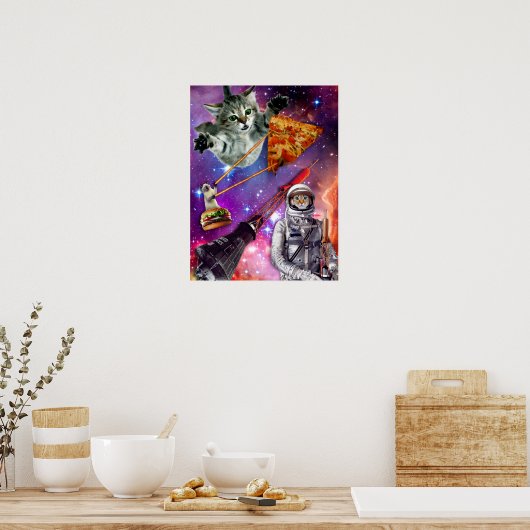 Poster Cat Space Federation (Cuisine)