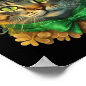 Poster Cat St patrick Patricks Journée Pour Hommes Femmes (Coin)