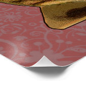 Poster Cat Teacup Cute Vintage Victorien (Coin)