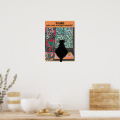 Poster Cat Under Window, après l'affiche de Matisse (Cuisine)