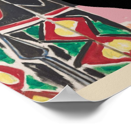 Poster Cat Under Window, après l'affiche de Matisse (Coin)