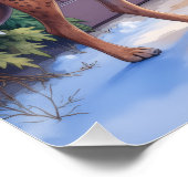 Poster Catahoula Leopard Dog Rustic Barn Christmas Art (Coin)