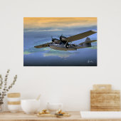 Poster Catalina au-dessus des îles (Cuisine)