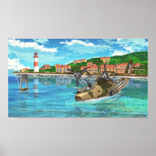 Poster Catalina dans une île grecque (Devant)