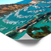 Poster Catalina Island Père Noël Catalina Californie Vint (Coin)