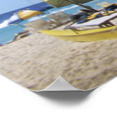 Poster Catamarans Et Gardien De Vie Se Trouvent Sur La Pl (Coin)