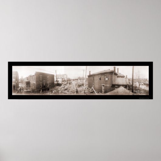 Poster Catastrophe Dayton Photo 1913 (Devant)
