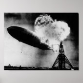 Poster Catastrophe du Hindenburg - Explosion de Zeppelin (Devant)