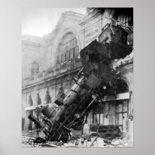 Poster catastrophe ferroviaire