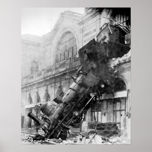Poster catastrophe ferroviaire (Devant)