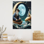 Poster Catch sur la lune du pêcheur (Cuisine)