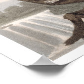 Poster Catcher de Lizard mexicain, gravé par Matthew Dubo (Coin)