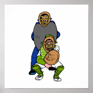 Poster Catcher et juge-arbitre