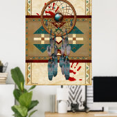 Poster Catching Spirit Native American (Bureau à domicile)