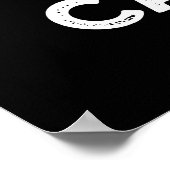 Poster Catcus Funny Chat Cactus Pun Dark BG (Coin)
