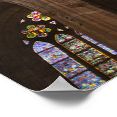 Poster catedral de Leon, interior stained glass windows (Coin)