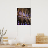 Poster catedral de Leon, interior stained glass windows (Cuisine)