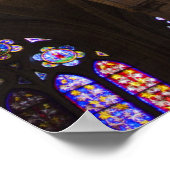 Poster catedral de Leon, interior stained glass windows (Coin)