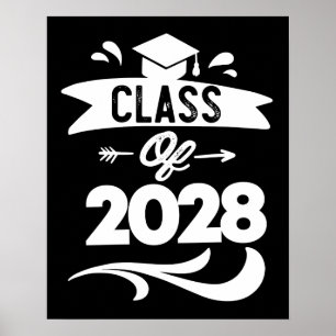 Poster Catégorie de 2028 TShirt Senior 2028 Graduation