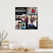 Poster Catégorie de diplômés - Collage photo personnalisé (Cuisine)