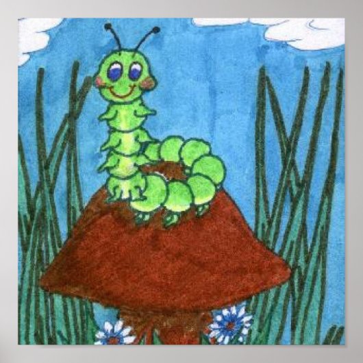 Poster Caterpillar (Devant)