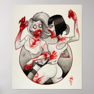 Poster Catfight de zombi !