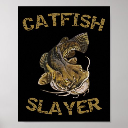 Poster Catfish Slayer Catfish Pour Catfish Fishman (Devant)