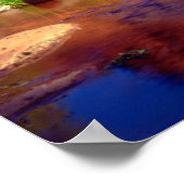 Poster Cathedral Rock reflétant à Oak Creek (Coin)