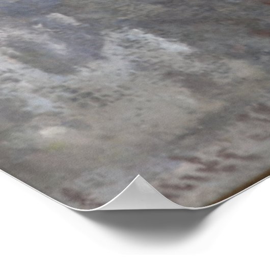 Poster Cathédrale à Rouen Portal Gris Météo par Monet (Coin)