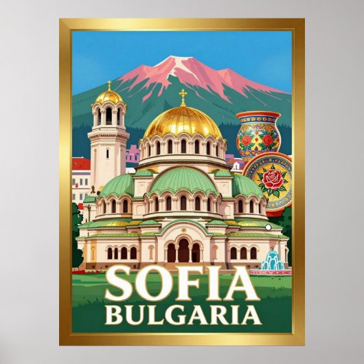 Poster Cathédrale Alexandre Nevski de Sofia (Devant)