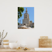 Poster Cathédrale d'Avignon en France (Cuisine)