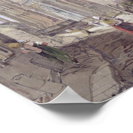 Poster Cathédrale de Bayeux, Vue du sud-est (Coin)