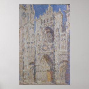 Poster Cathédrale de Claude Monet Rouen la lumière du
