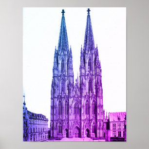 Poster Cathédrale de Cologne 1911