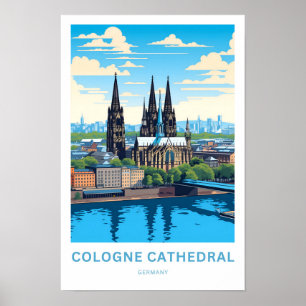Poster Cathédrale de Cologne Allemagne Imprimer
